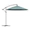 Pure Garden 10 Ft Offset Umbrella with Cross Base, Dusty Green 50-LG1047 - alternate 4